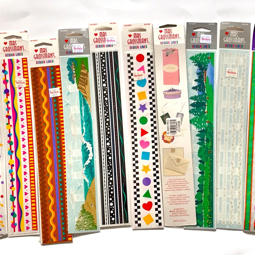 Mrs.Grossman’s design lines stickers.